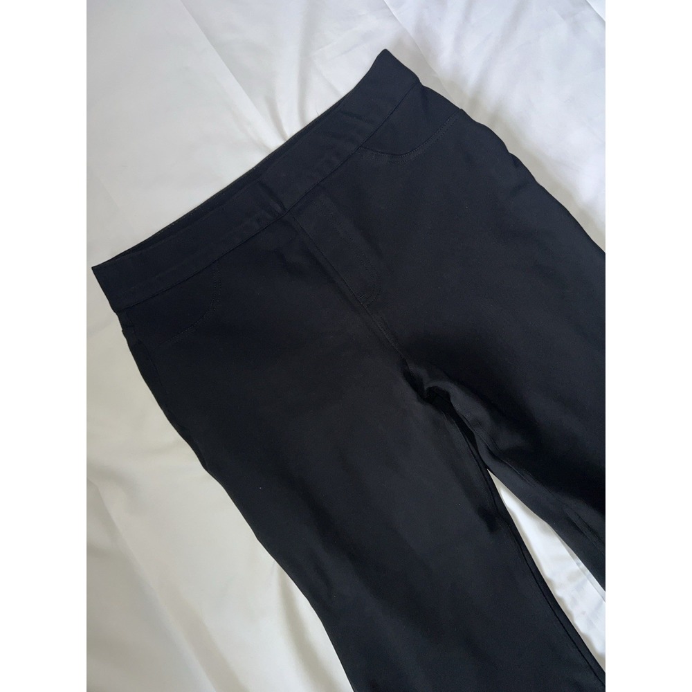 Spanx Everywear Pull On Flare Legging Womens XL Black High Rise Stretch Wide Leg